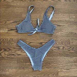 Gingham Bikini Set